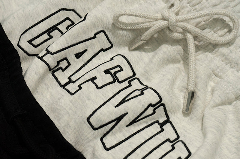 GRAF&WU Brand Arc Logo Embroidered Street Saggin Pants