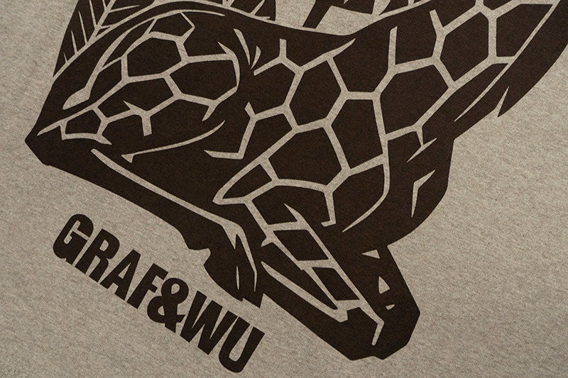 GRAF&WU Jungle Monstera giraffe Fshion Design T-shirt