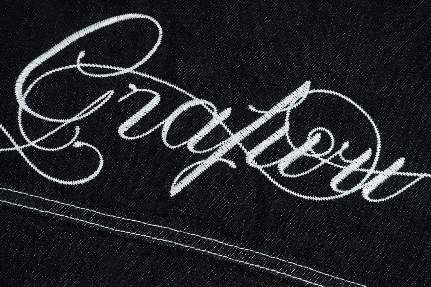 GRAF&WU Letter Embroidery Fashion Lobster Button Design Casual Jacket