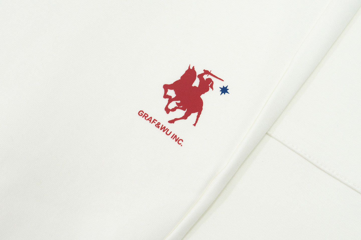 GRAF&WU Knight War Horse Star Long-sleeved Air Layer Cotton Hoodie