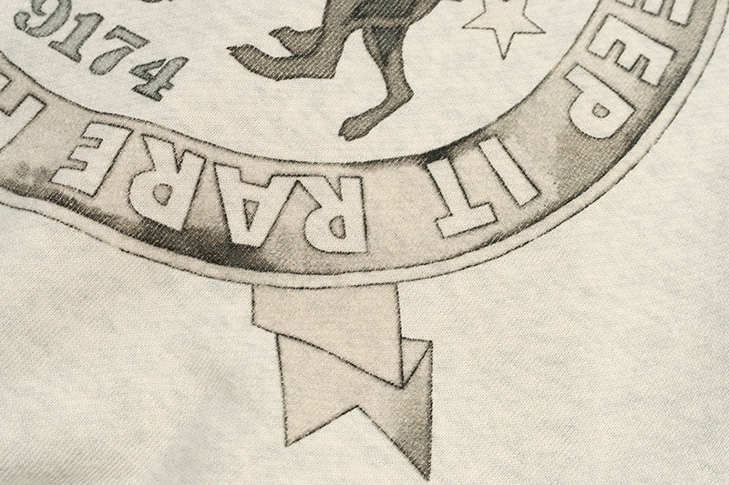 GRAF&WU Vintage Doberman Print Fleece Zip-Up Hoodie