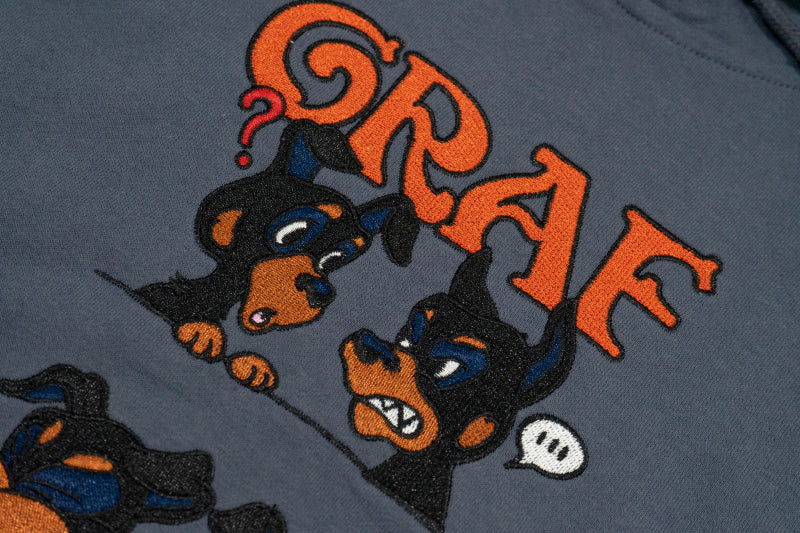 GRAF&WU Street Gossip Series Angel Bunny Doberman Hoodie