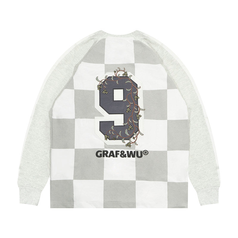 GRAF&WU Football Club Bloke core Floral Embroidery Long-Sleeve T-Shirt