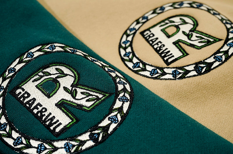 GRAF&WU Intellectual Property Flowers Embroidered Fleece Hoodie