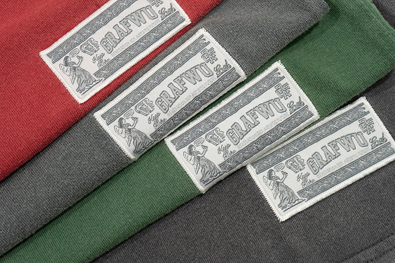 GRAF&WU Keep It Rare Hustle Hard Slogan Vintage Long-sleeve Shirt