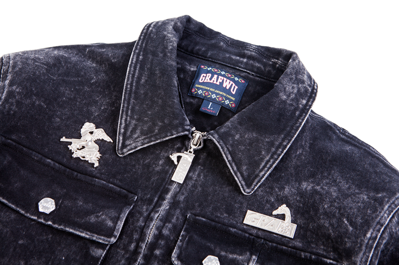 GRAF&WU Metal AK47 Angel Giraffe Military Multi-Pocket Jacket | Tactical Streetwear