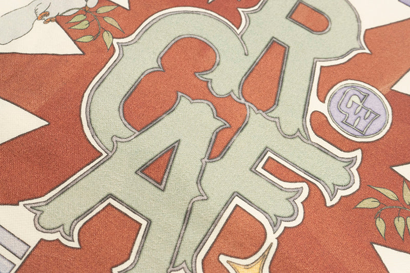 GRAF&WU Peace Dove Giraffe Flower Brass Button Fleece Hoodie