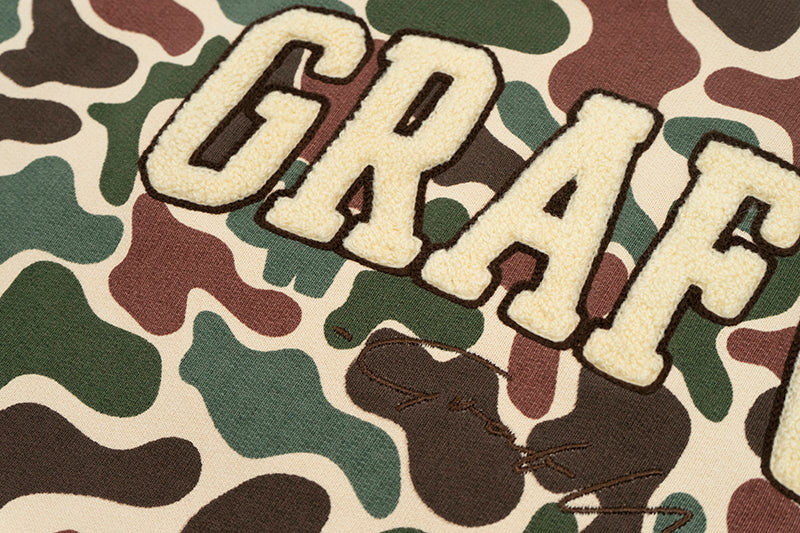 GRAF&WU Hidden Attack Multi-color Camouflage Oversize Hoodie