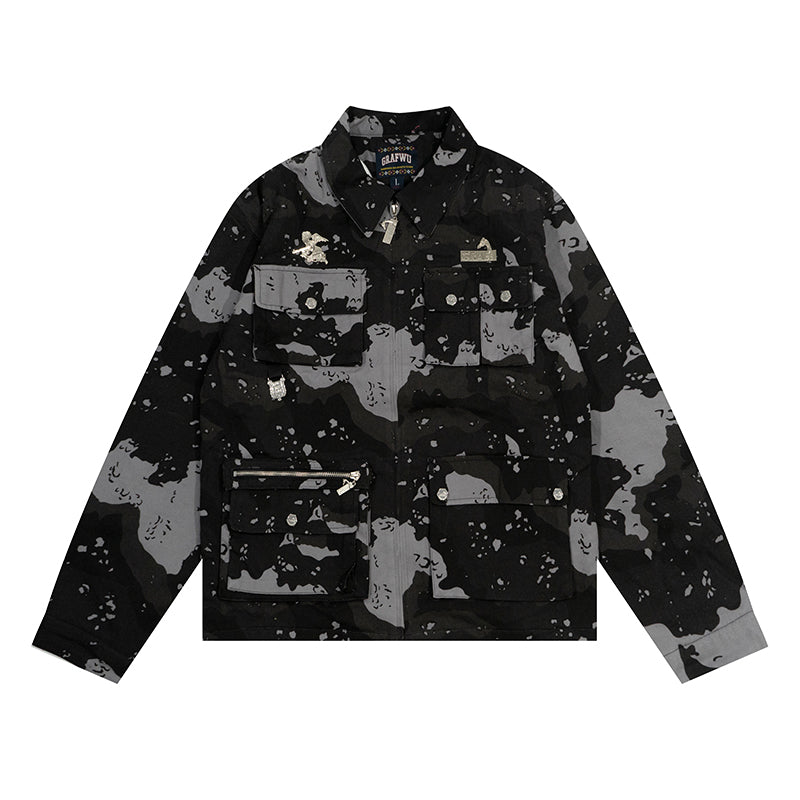 GRAF&WU Metal AK47 Angel Giraffe Camouflage Jacket