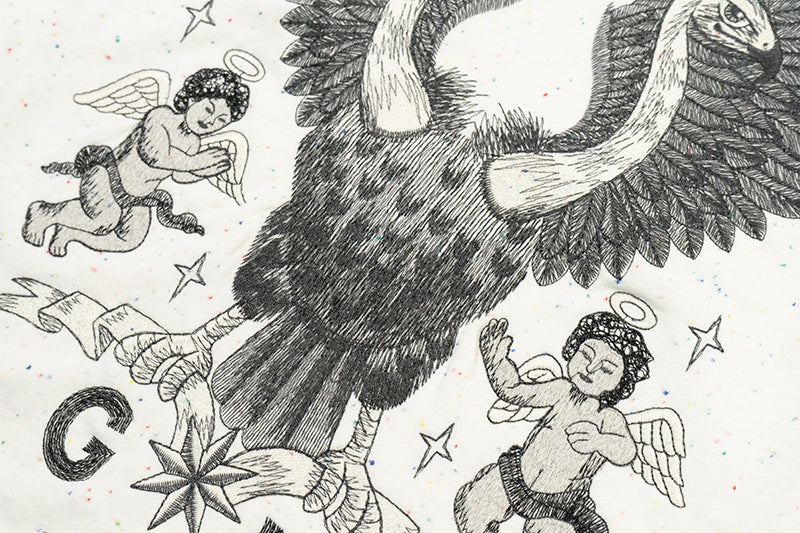 GRAF&WU Vultures Angel Graphic Hoodie Aesthetic Sweatshirt