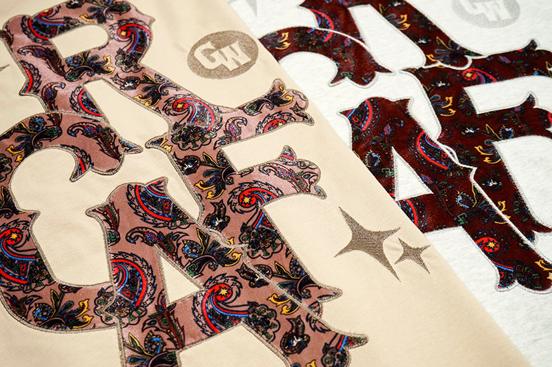 GRAF&WU Paisley Velvet Patchwork Pattern Long-Sleeve Shirt