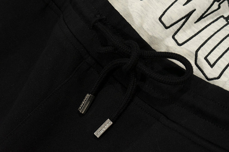 GRAF&WU Brand Arc Logo Embroidered Street Saggin Pants