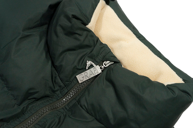 GRAF&WU Blokecore Floral Embroidery Thick Cotton-padded Coat