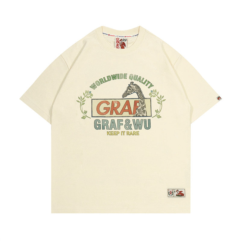 GRAF&WU Ivy Goddess Blessing Graphic Print Streetwear T-shirt