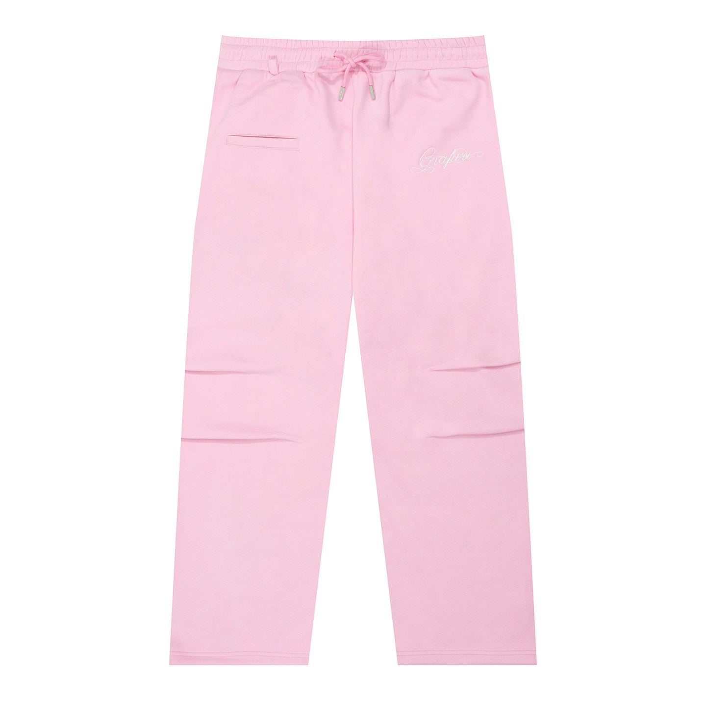 GRAF&WU Brand Letter Embroidered Loose Fleece Sweatpants