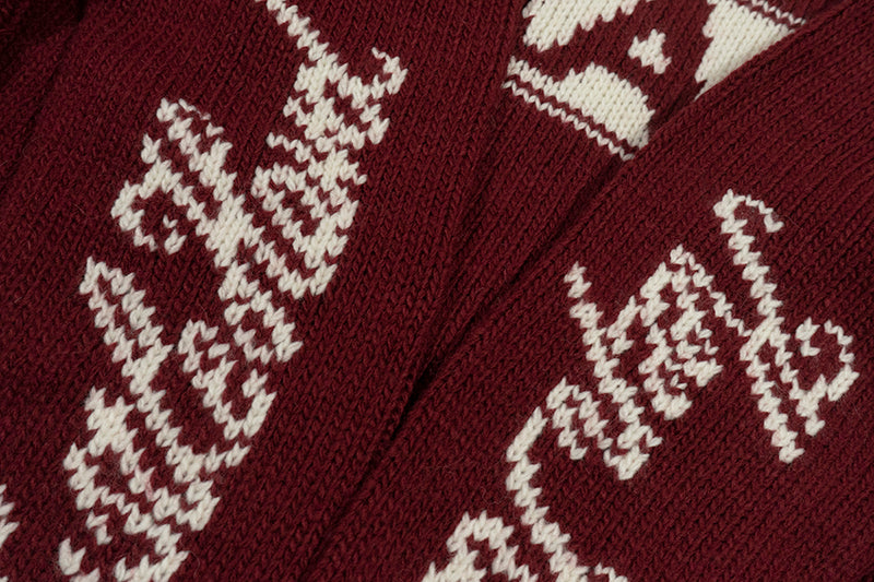 GRAF&WU Giraffe Logo Sweater Knit Zip-Up Coat - Premium Streetwear