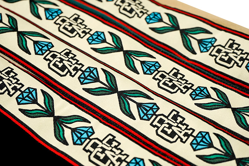 GRAF&WU Intellectual Property Flowers Embroidered Fleece Hoodie