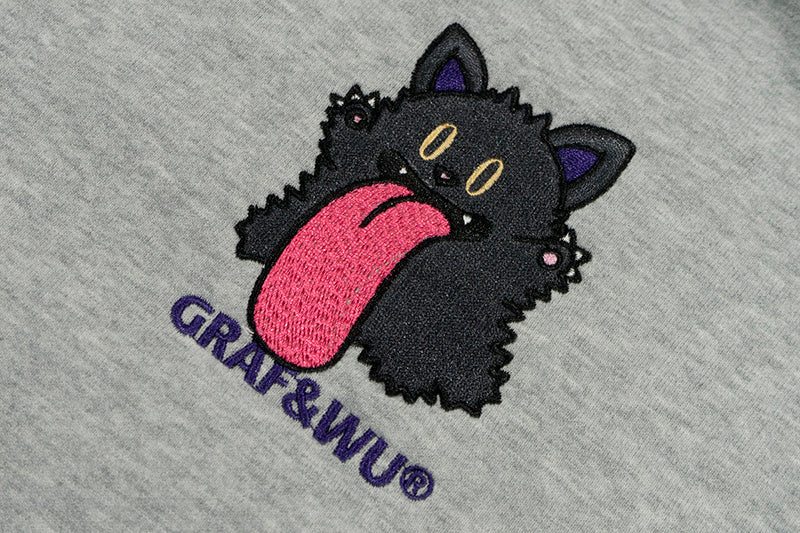 GRAFWU Halloween Black Cat Godzilla Ghost Unisex Sweatshirts