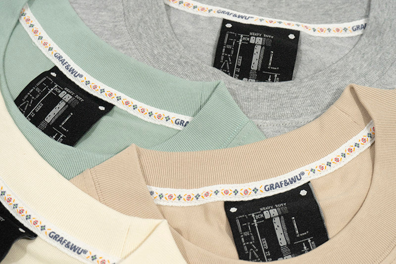 GRAF&WU Brand Letter Fashion Streetwear T-shirt