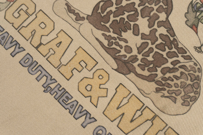 GRAF&WU Brand LOGO Angel Goddess Printing Cargo Pants