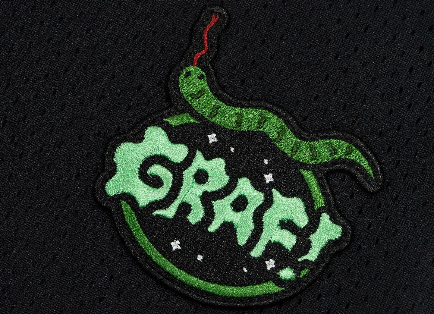 GRAF&WU Cute embroidery badge design double-layer mesh breathable T-shirts