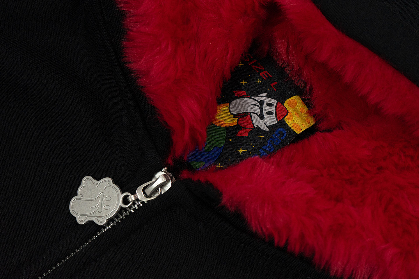 GRAF&WU 12 Christmas Cute Ghost Retro Fleece Cardigan Fur Hat