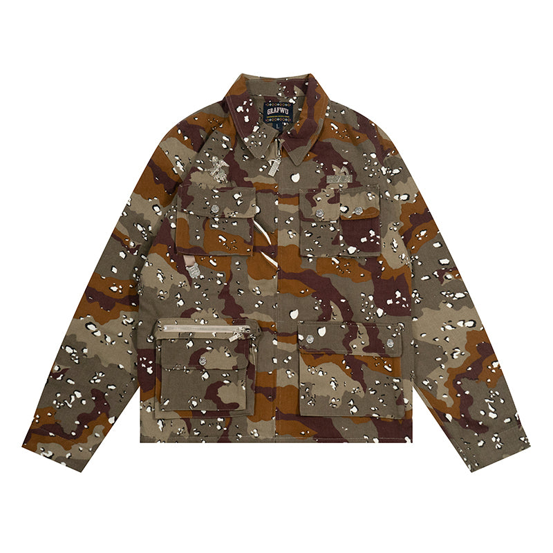 GRAF&WU Metal AK47 Angel Giraffe Camouflage Jacket