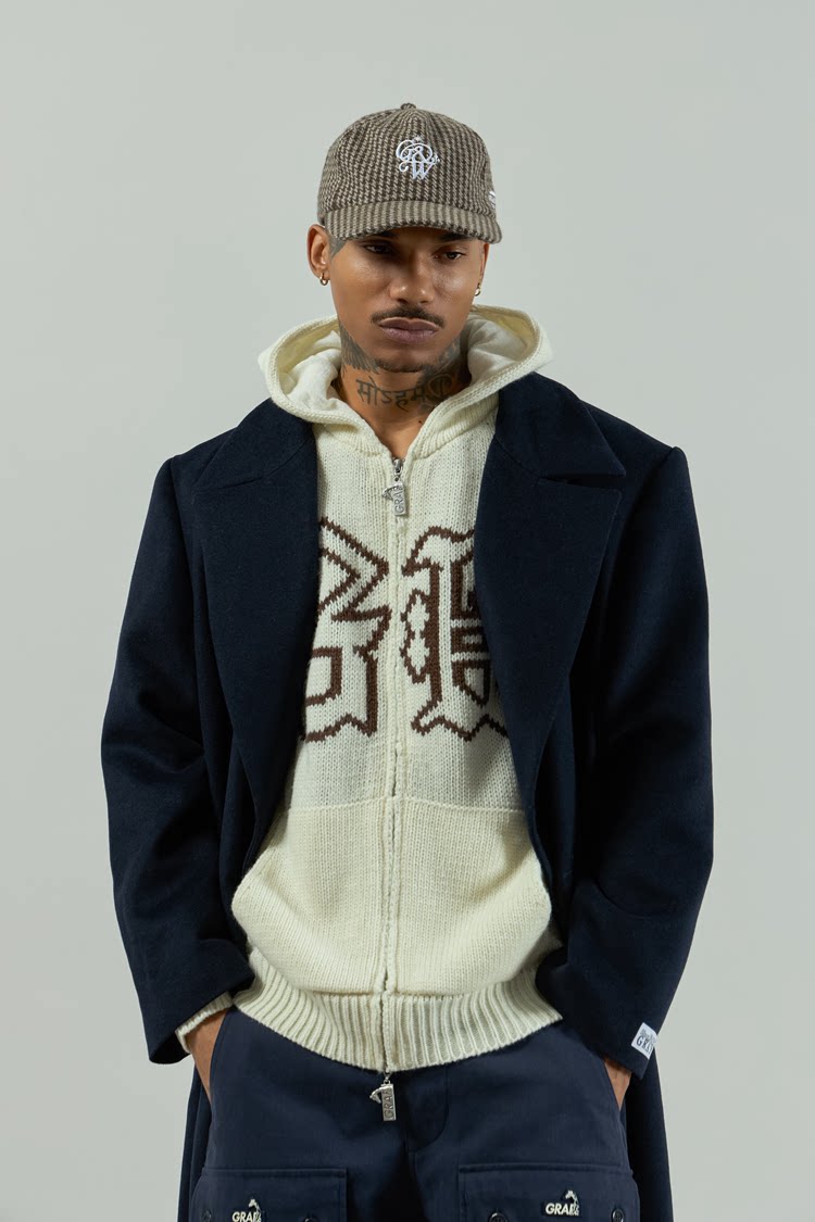 GRAF&WU 3D Embroidered Retro Wool Baseball Cap