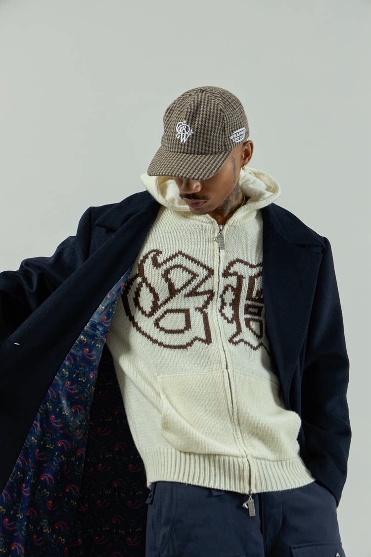 GRAF&WU 3D Embroidered Retro Wool Baseball Cap