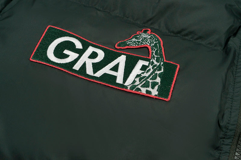 GRAF&WU Blokecore Floral Embroidery Thick Cotton-padded Coat