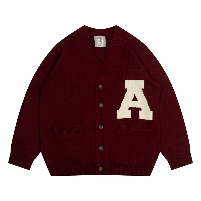 GRAF&WU Winter Vibe Wool Letter man Sweater Knitwear