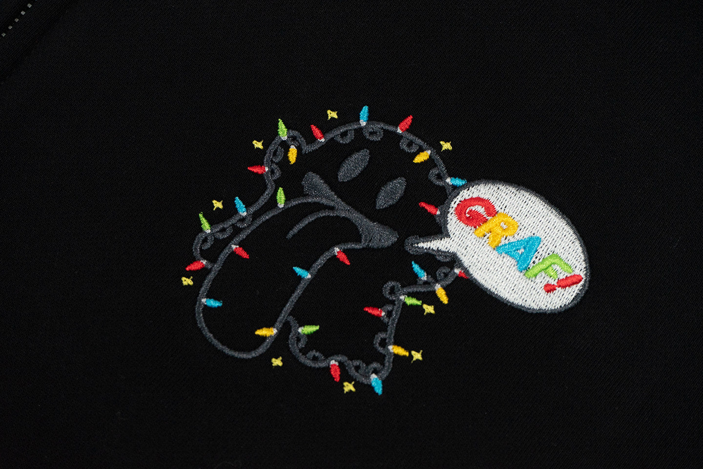 GRAF&WU 12 Christmas Cute Ghost Retro Fleece Cardigan Fur Hat