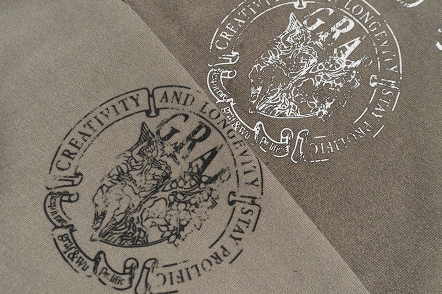 GRAF&WU Break to Build Cracked Letter Goddess Academy Oversized Hoodie