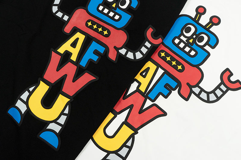 GRAF&WU Robot Pattern design T-shirts