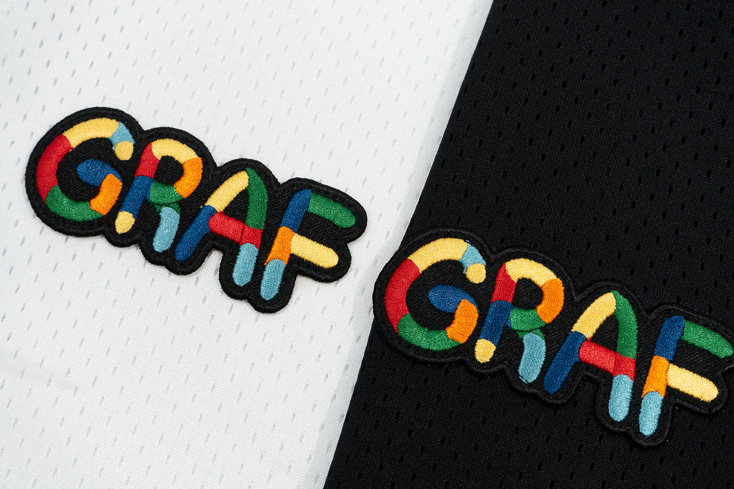 GRAF&WU Cute embroidery badge design double-layer mesh breathable T-shirts