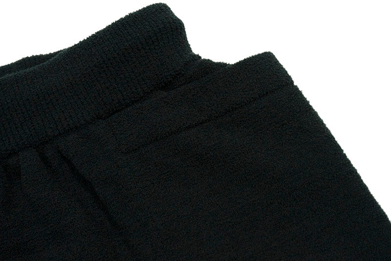 GRAF&WU Leather Dragon Label Chenille Knit Solid Sports Shorts