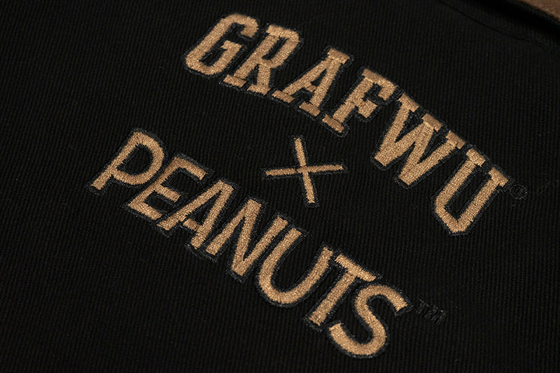 GRAF X PEANUTS Paper Bag Over Head Social Anxiety Barn Jacket