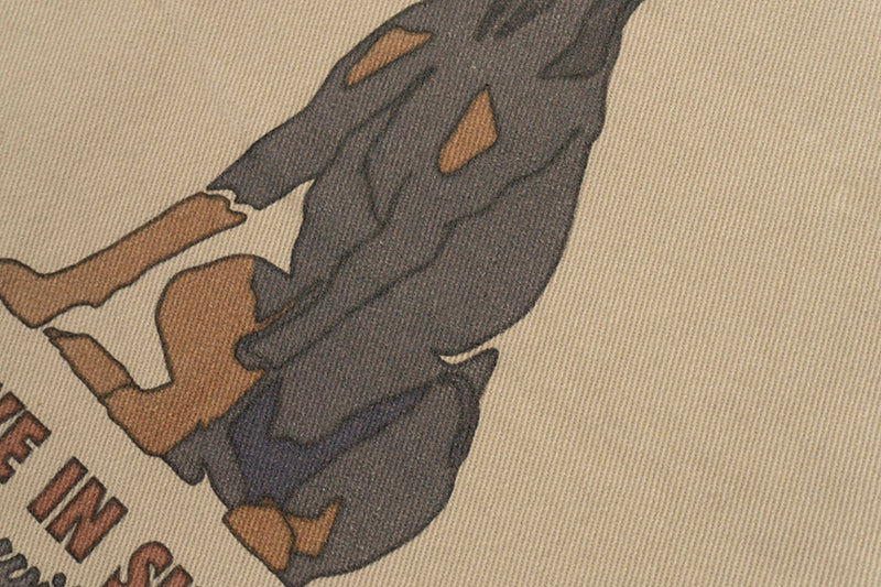 GRAF&WU Brand LOGO Angel Goddess Printing Cargo Pants