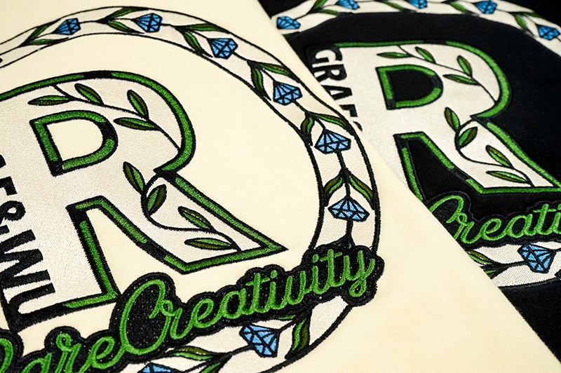 GRAF&WU Intellectual Property Flowers Embroidered Fleece Hoodie