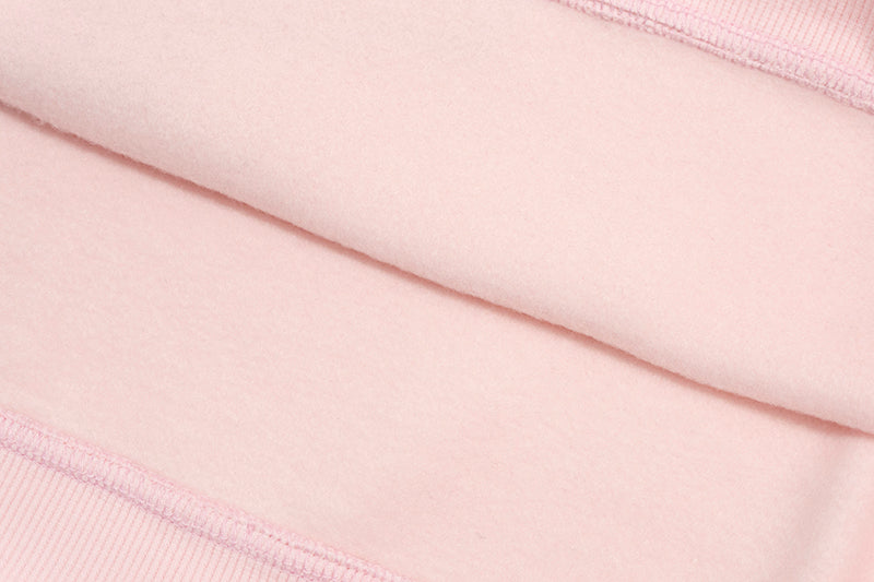 GRAF&WU Sweet Anatomy Cute Ghost Velcro Plush Pink Viscera Fleece Hoodie