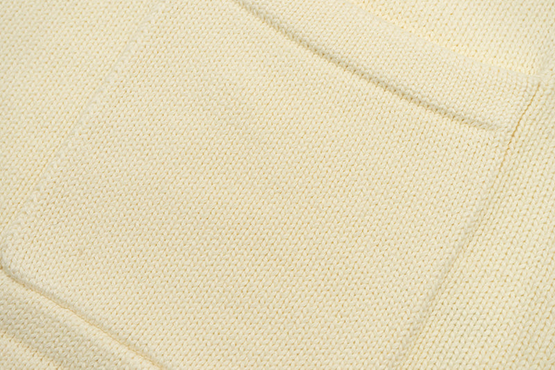 GRAF&WU Embroidered Badge Vintage Shawl Collar Knitted Sweater