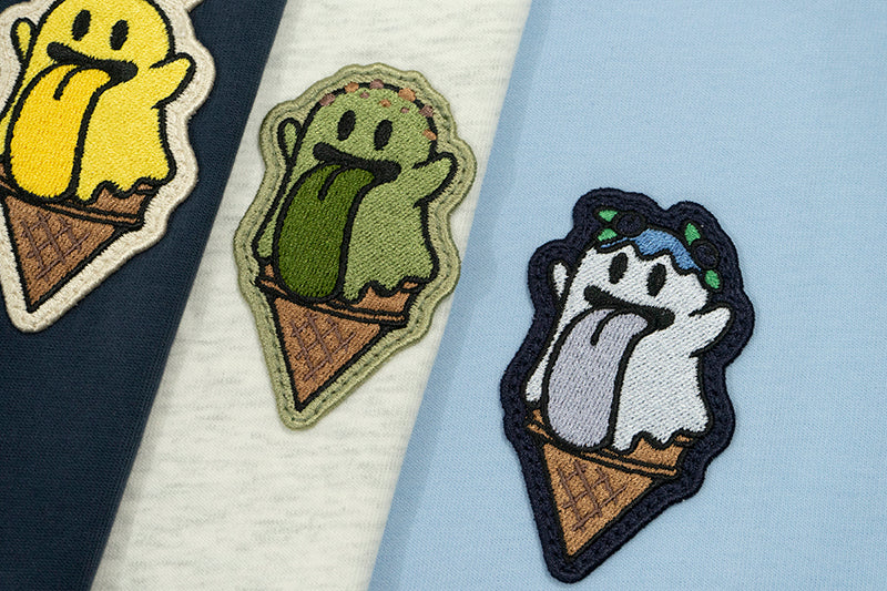 GRAF&WU T-Shirts Ice Cream Cute Ghost T-Shirt Fashion Cotton Short-Sleeved Men Women Casual Short Sleeve Summer T-Shirts For Ice Cream Lovers