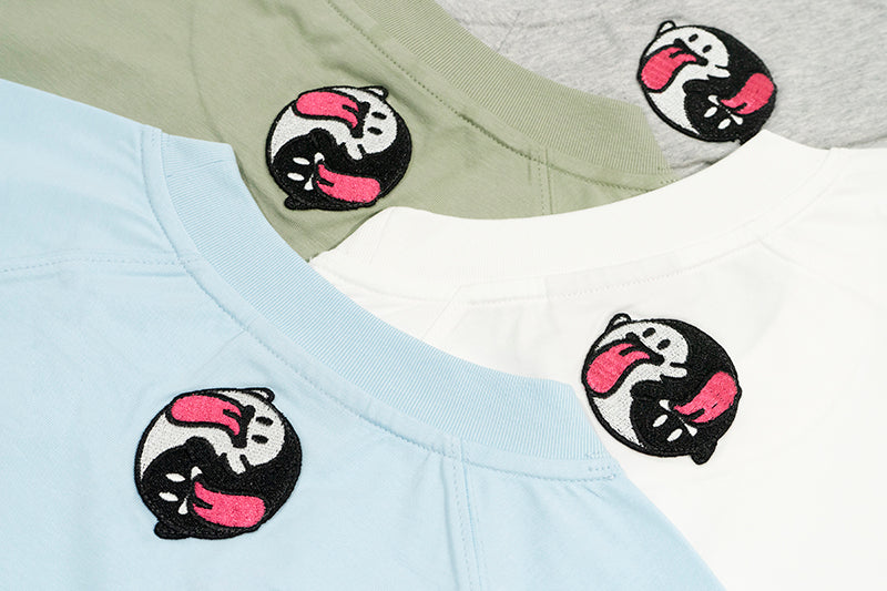 GRAF&WU Five Elements Cute Ghost Embroidery Long-sleeved Shirt