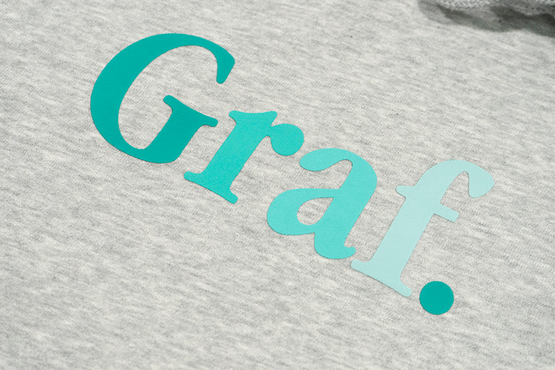 GRAF&WU Gradient Graf Fleece Oversized Streetwear Hoodie