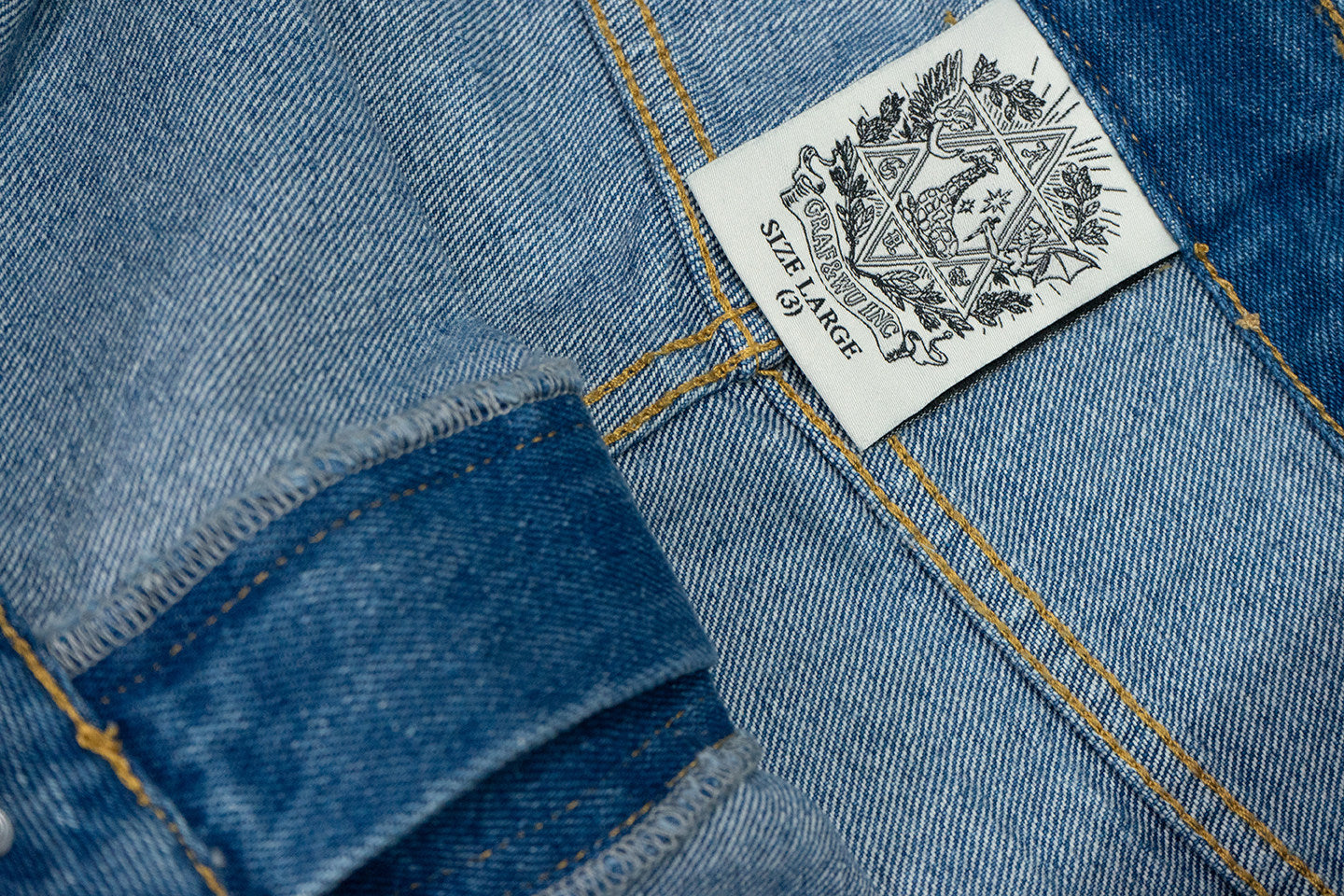 GRAF&WU Streetwear Double Waist Jeans Distressed Ripped Baggy Pants - Viral Y2K Denim