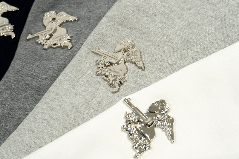 GRAF&WU Metal Buckle Street Loose Deer Angel Sweatshirt Hoodie