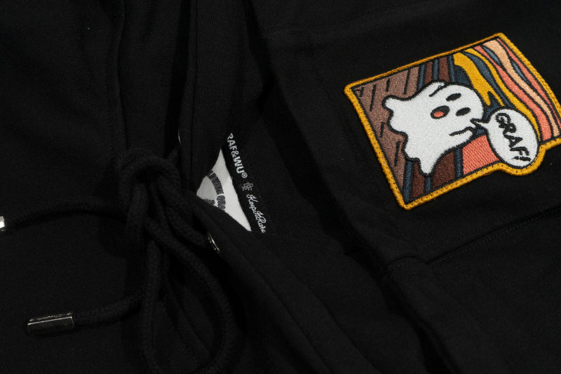 GRAF&WU World Famous Paintings Mona Lisa Cute Ghost Character Hoodie