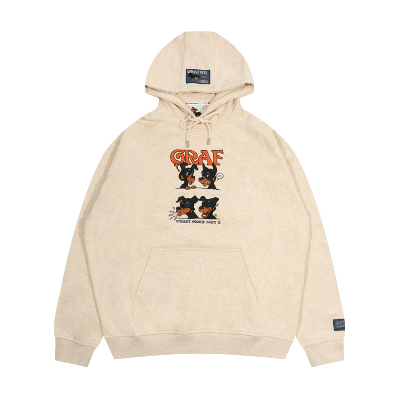 GRAF&WU Street Gossip Series Angel Bunny Doberman Hoodie