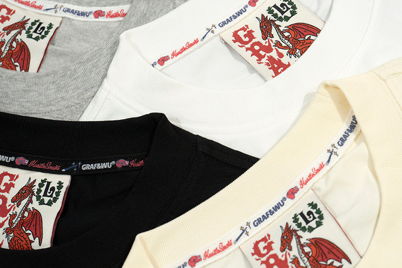 GRAF&WU Street Casual Solid T-Shirt