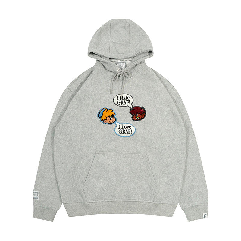 GRAF&WU 9 Relationships Love Family Friend Fleece Hoodie